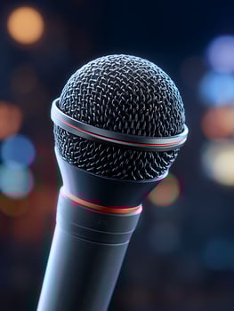 A microphone on stage photo