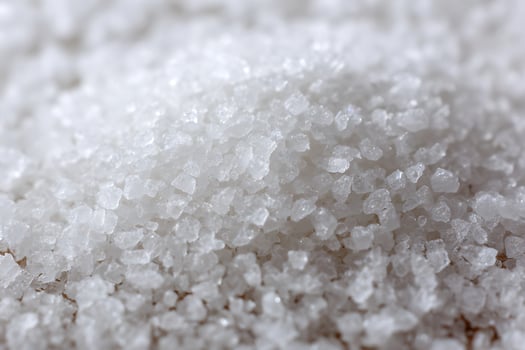 Close-Up of Natural Rock Salt Texture photo