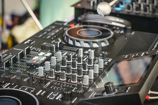 Console for dj set photo