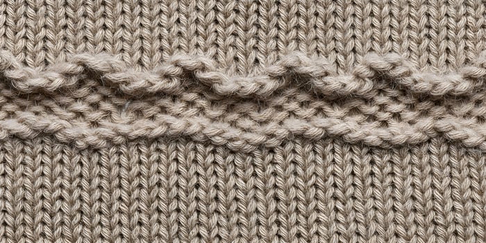 Beige Knit Texture Seamless Pattern Fabric Background photo