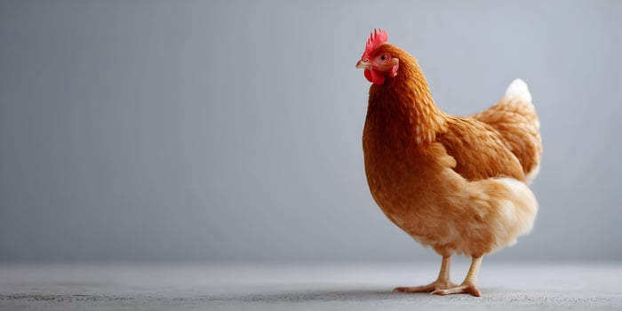 Brown Hen Chicken Farm Animal Poultry Bird photo