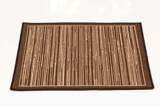 Entrance mat for the house on a white background. photo