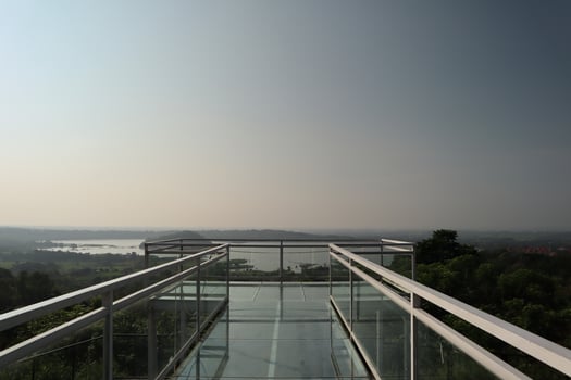 A glass walkway photo