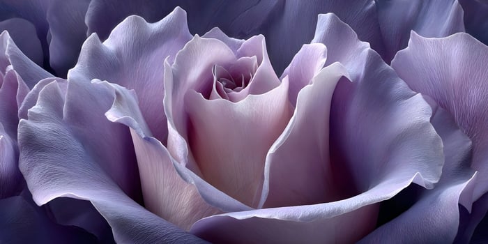 Closeup Lavender Rose Petals Soft Pastel Color Flower Blossom photo