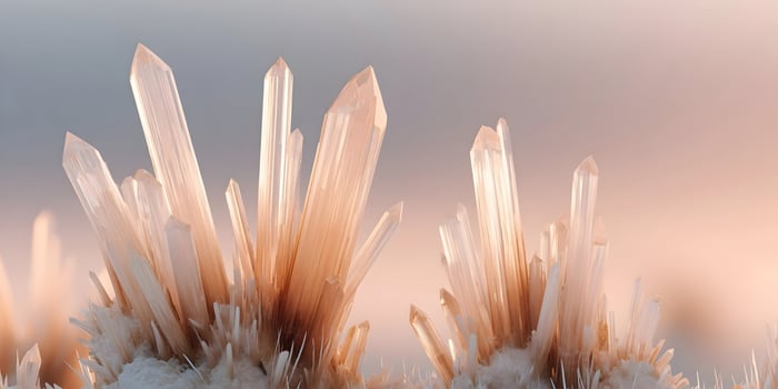 Orange Crystal Clusters Abstract Background Image photo