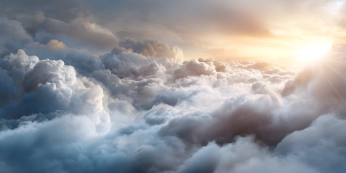Above the Clouds Sunset Sky Aerial View photo