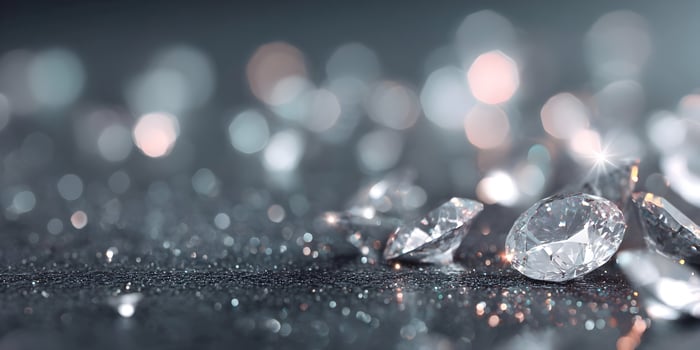 Brilliant Diamonds on Glittering Surface Luxury Gems Background photo