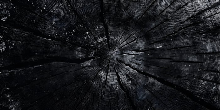 Dark Wood Cross Section Tree Rings Texture Background photo