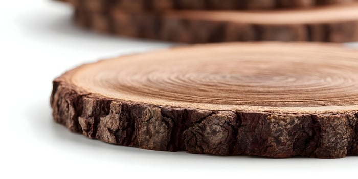 Wooden Tree Slice Round Wood Cross Section Brown Rustic Natural photo