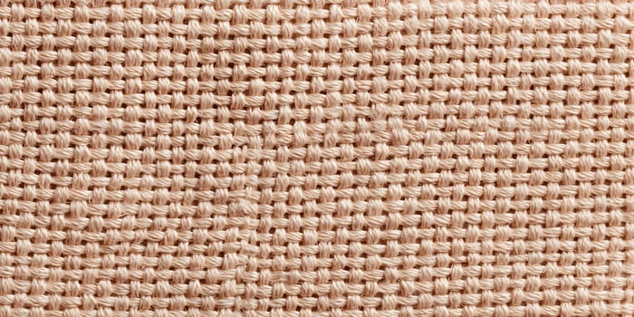 Beige Fabric Texture Close Up Detailed Woven Pattern Background photo