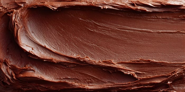 Chocolate Cream Swirl Texture Brown Food Background photo