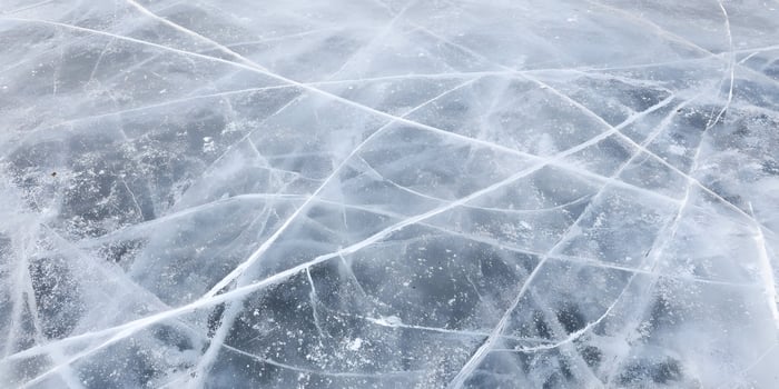 Icy Surface Texture Cracked Ice Winter Frozen Lake Background photo