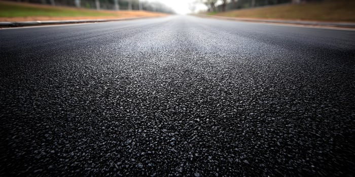 Asphalt Road Surface Close Up Texture Dark Grey Black photo