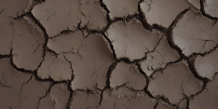 Dry Cracked Brown Earth Soil Texture Background photo