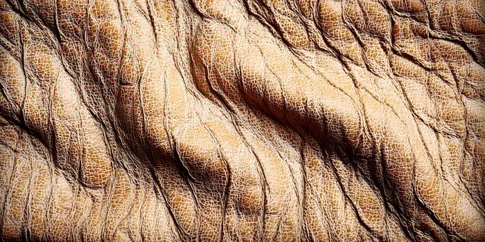 Detailed Brown Leather Texture Closeup Wrinkled Surface Background photo