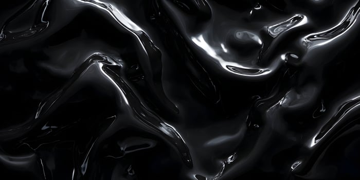 Abstract Black Liquid Glossy Texture Background photo