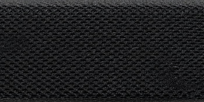 Black Mesh Fabric Texture Seamless Pattern Close Up photo