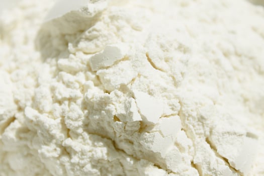 Flour close up background. A pile of flour. photo