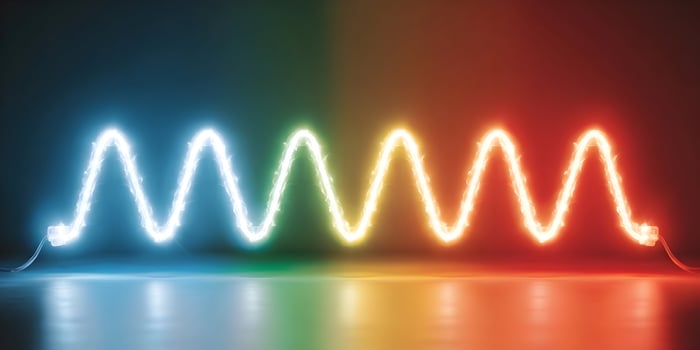 Abstract Colorful Neon Light Wave Energy Background photo