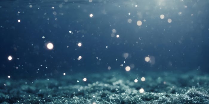 Underwater Scene Blue Sparkle Glitter Background photo