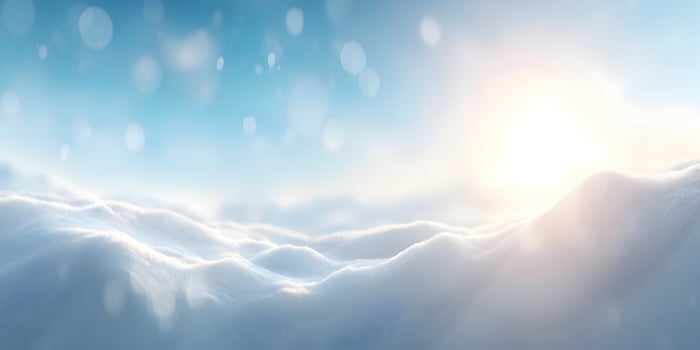 Winter Snow Landscape Bright Sunny Day Snowdrifts Snowy Hills Background photo