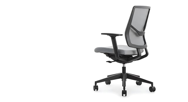 Ergonomic Mesh Office Chair Isolated on White Background Studio Shot photo