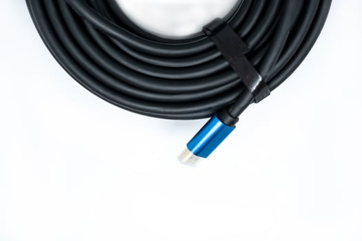 HDMI Cable isolated on white background photo