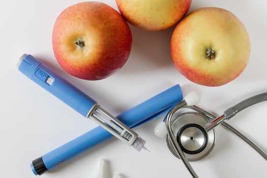 Ozempic Insulin injection pen for diabetics. photo