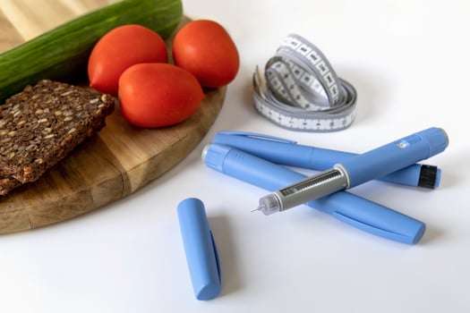 Ozempic Insulin injection pen. Health care photo