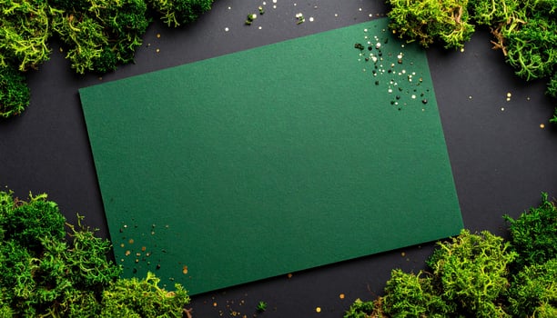 Biopolymer Sheet With Moss Particles photo