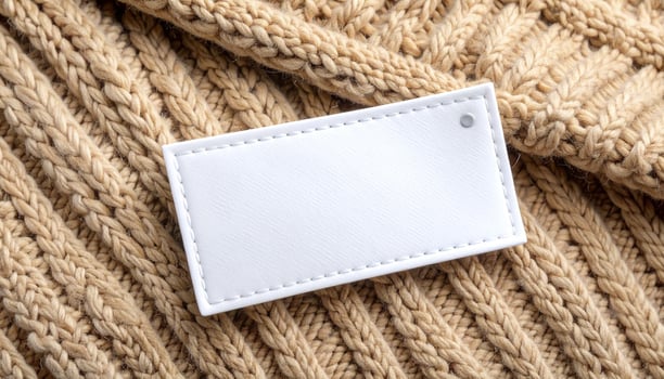 Wool Fabric With Label Stitch photo