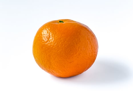 Fresh Orange fruit isolated on white background. healthy food photo