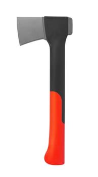 Axe on white photo