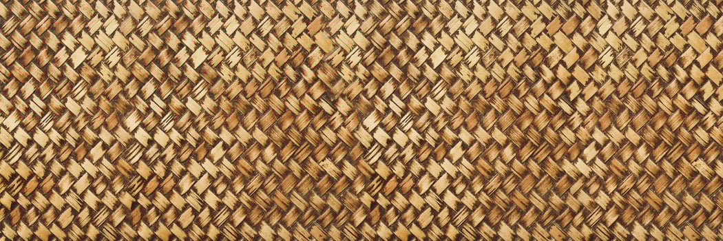 empty woven bamboo texture for pattern and background photo
