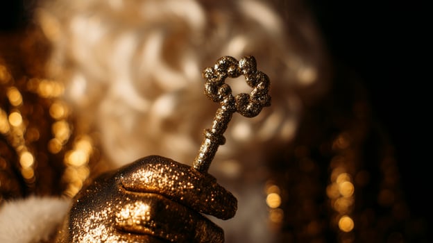 A touch of Santa, a sparkle of gold the key photo