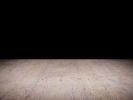 Light wood tabletop creating a clean contrast with a black backdrop. photo