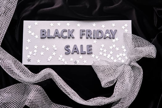 Abstract background with the inscription BLACK FRIDAY SALE. photo