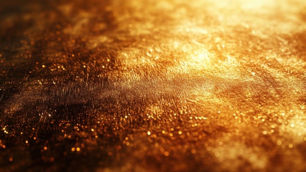 Golden texture shimmers and glows with abstract light and reflection Theme photo