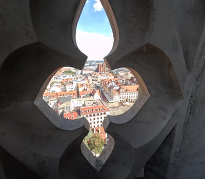 Wroclaw, Poland, view of the city from above. Panorama photo
