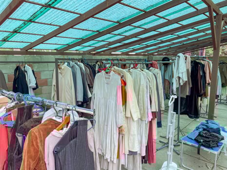 Vintage Clothing Rack Display photo