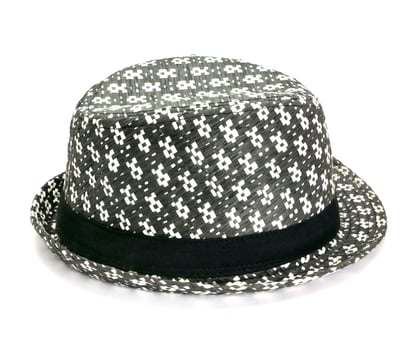 Straw hat isolated on white background photo