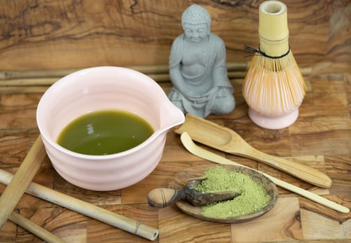 green japanese tea photo