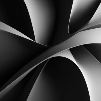 Black and white abstract background with curved lines photo