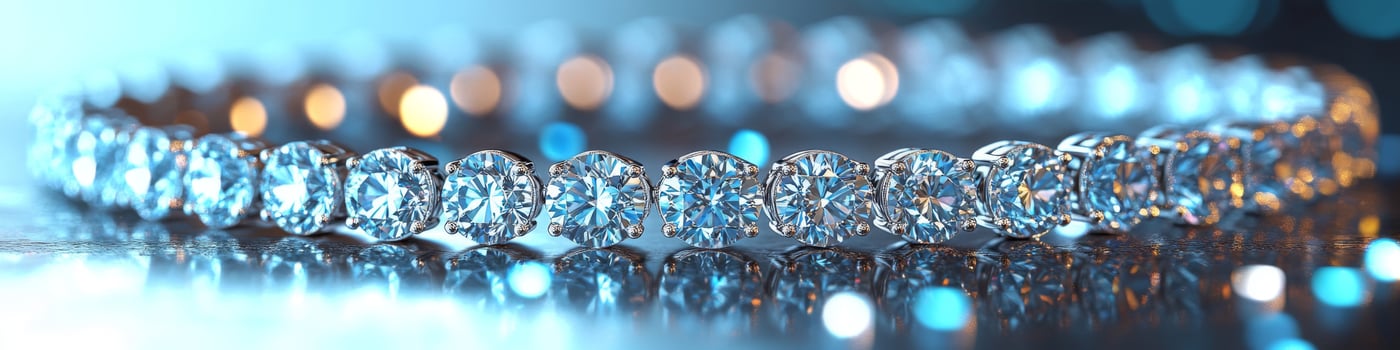 Sparkling diamond bracelet showcasing luxury and elegance in a dazzling setting, perfect for adding glamour to any outfit, fitting for special occasions and daily wear photo