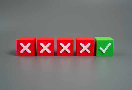 Acceptance after a series of refusals. Persistence, overcoming obstacles, and eventual approval. Relates to job applications, loan processes, or personal growth after rejection cycles. photo