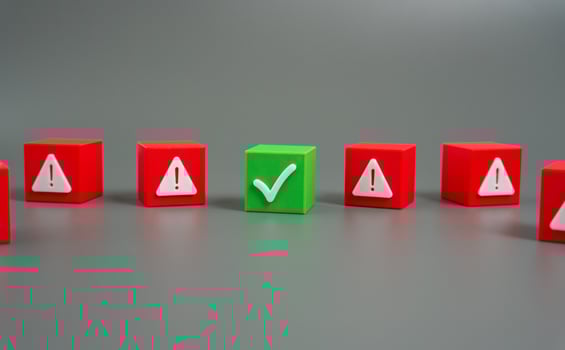 The right decision among the wrong ones. Ability to identify the right path or strategy amid misleading alternatives. Business planning, education, innovation, and risk analysis. photo