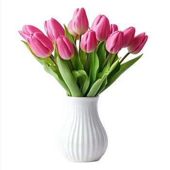 Spring flower on white background photo