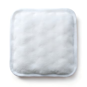 Plain Cold Compress Pad Photo on White Background