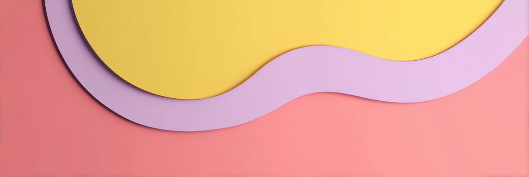Minimal Line-Art Banana Curve on a Pastel Background With Open Space at the Top, Creating a Modern and Stylish Composition photo