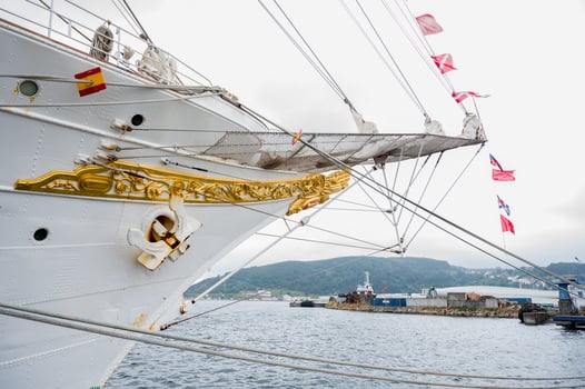 Ferrol, Spain July 11 2025 Juan Sebastian de Elcano.. photo